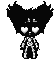 Gif animé gothique poupée